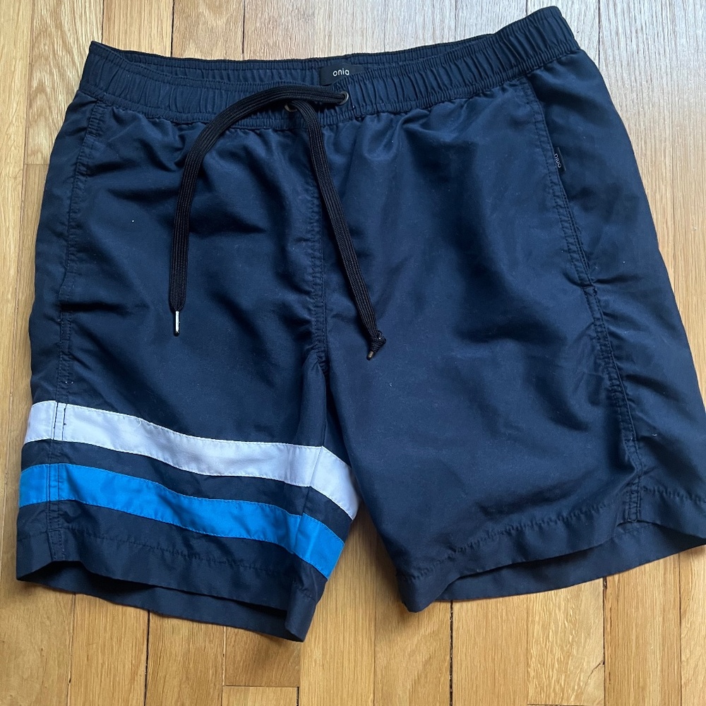 Navy Blue Swim Hybrid Shorts